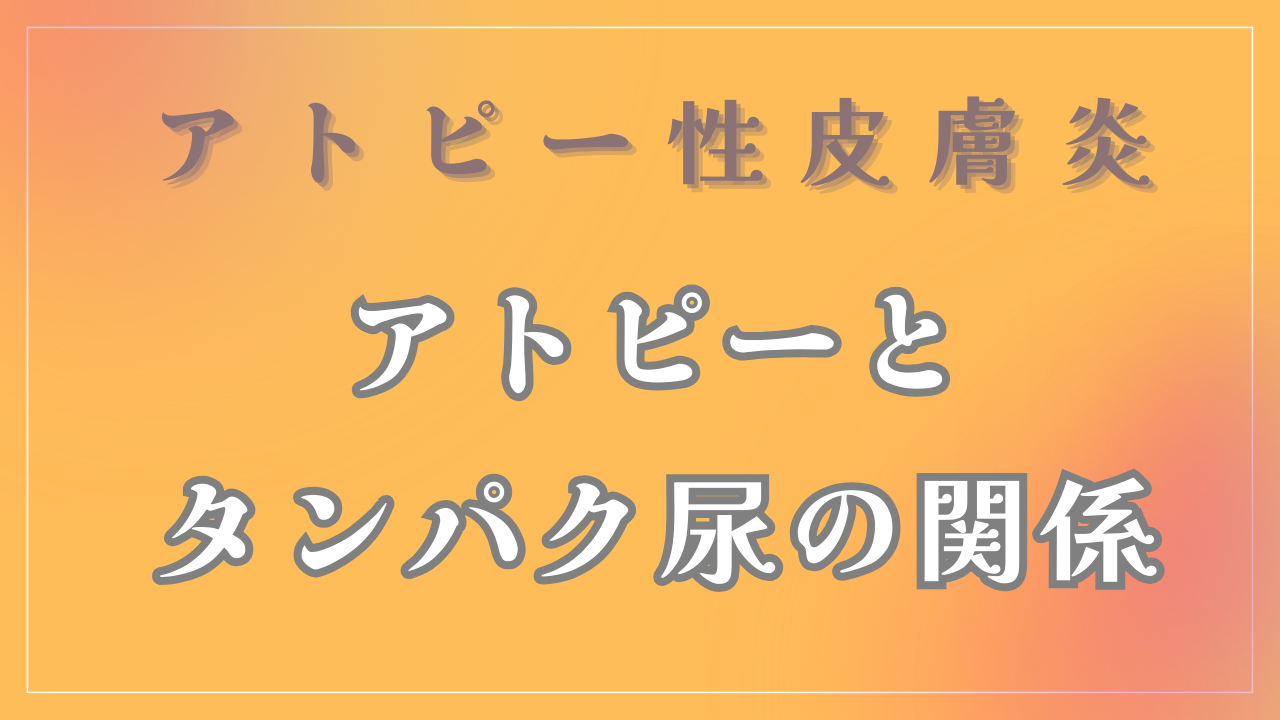 アトピーとタンパク尿の関係