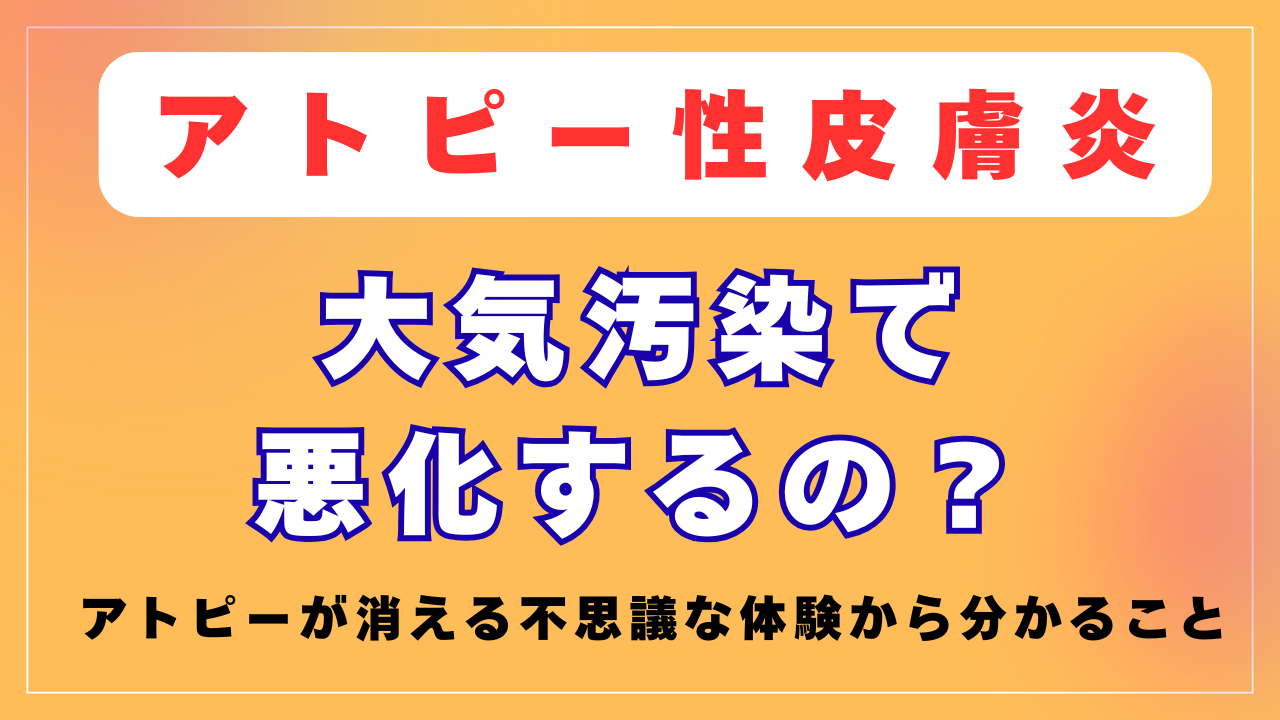 大気汚染がアトピーの原因なの？