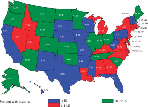 Eczema Prevalence in the United States: Data from the 2003 Natio