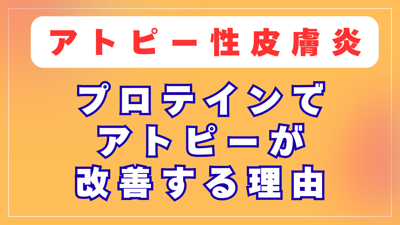 プロテインを飲むとアトピーが改善する理由